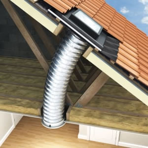 Keylite SLFSS 350 Flexible Sun Tunnel including Slate Flashing - 350mm