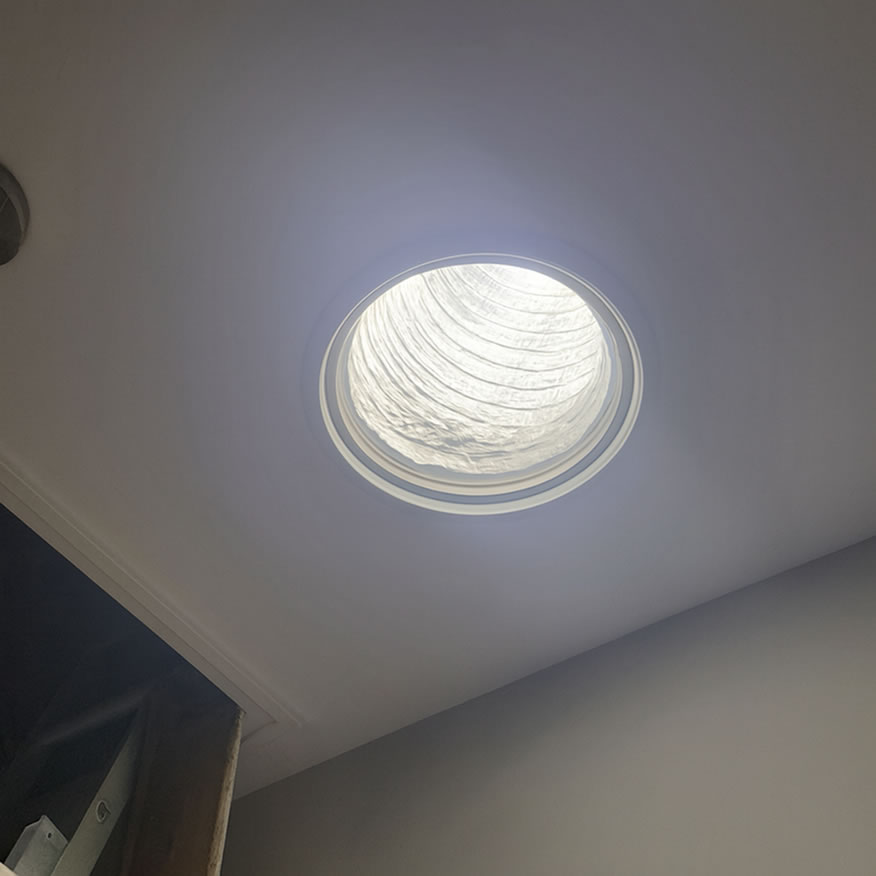 flexible sun tunnel tube visible without light diffuser cover