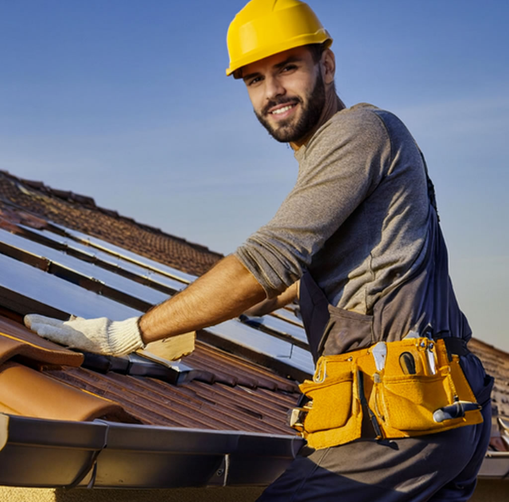 roofer working on roof job leads