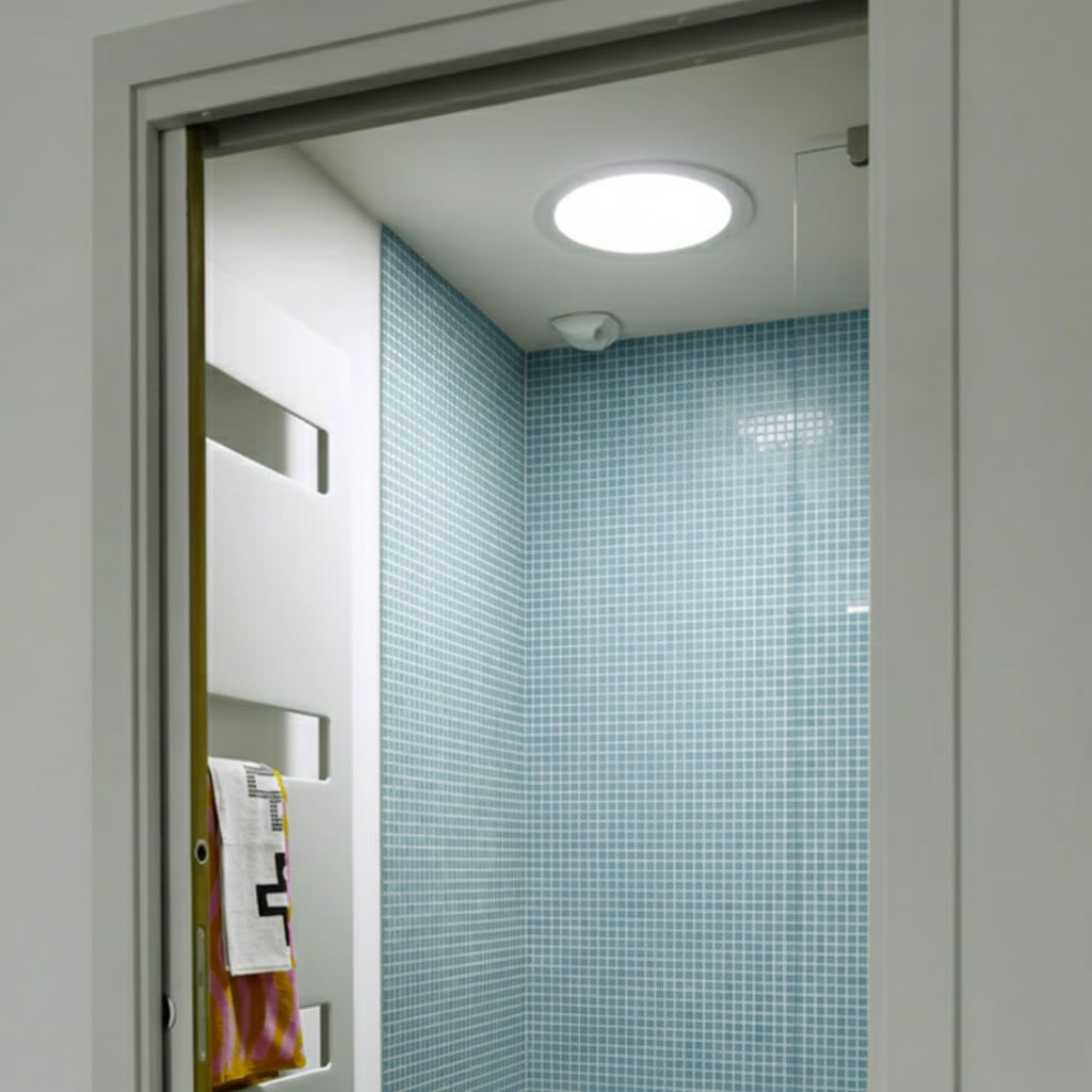 sun tunnel in a shower room