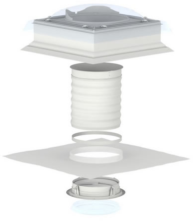 velux flat roof sun tunnel parts